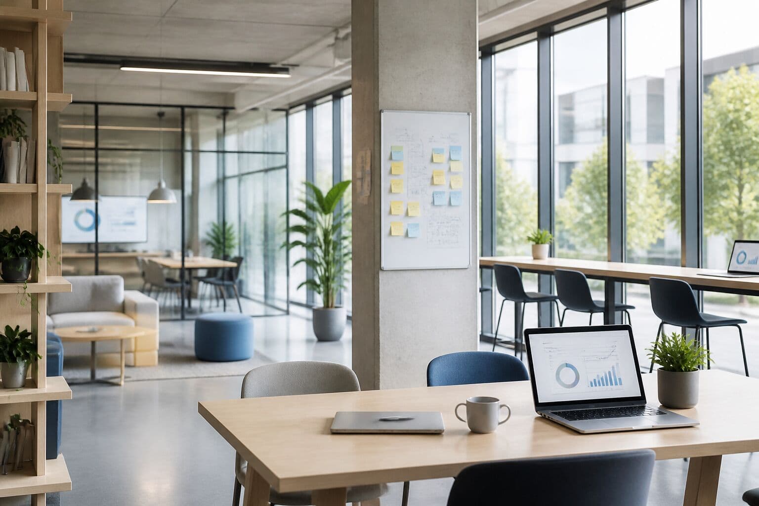 ALGOFACT startup ecosystem — modern innovation workspace